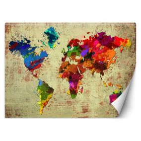 Fototapeta Feeby Mapa świata akwarela  200x140 1 szt