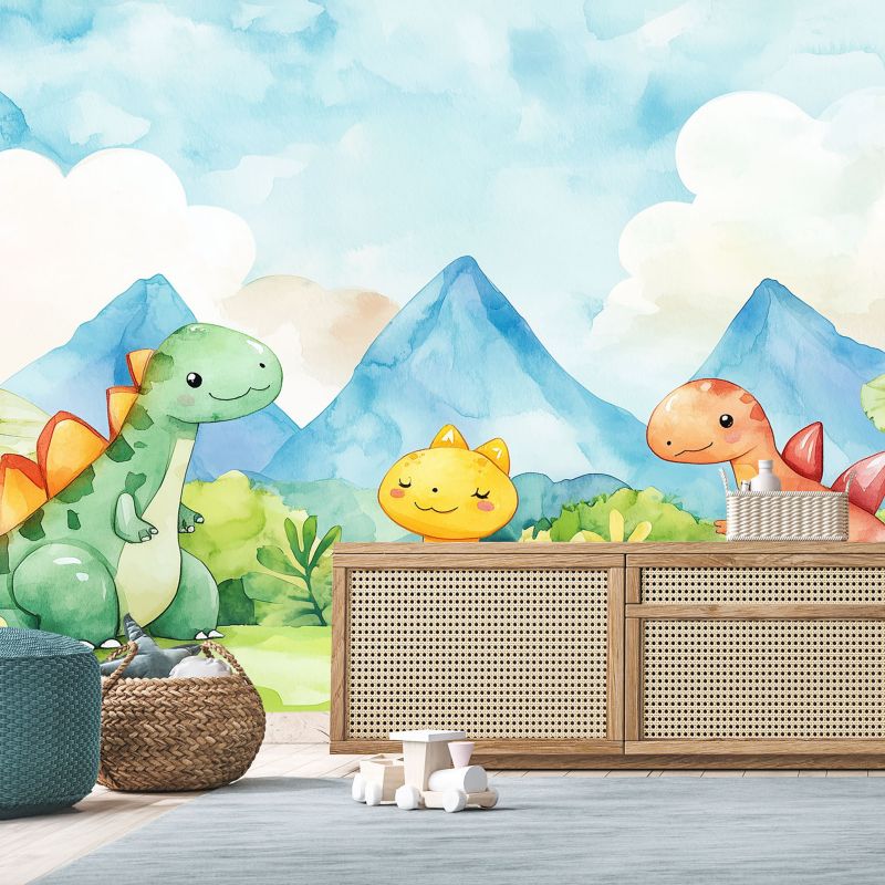 Fototapeta Feeby Śmieszne Dinozaury Kolorowe  400x280 1 szt