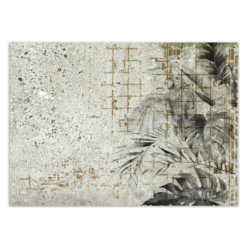 Fototapeta Feeby Monstera Liście betonowa ściana  150x105 1 szt