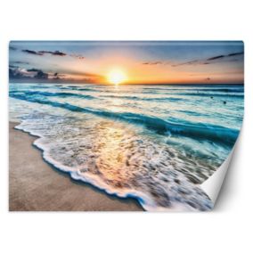 Fototapeta Feeby Morskie fale zachód słońca  350x245 1 szt