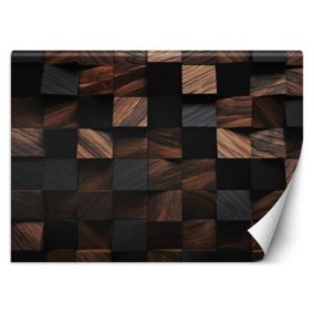 Fototapeta Feeby Mozaika drewniana kostka 3D  450x315 1 szt