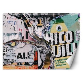 Fototapeta Feeby Mur grunge stare podarte afisze  350x245 1 szt