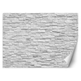 Fototapeta Feeby Mur z białych kamieni  200x140 1 szt