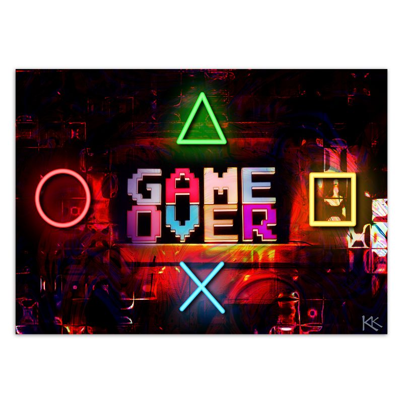 Fototapeta Feeby Napis Game Over dla gracza  250x175 1 szt