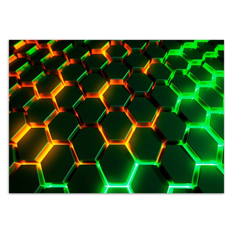Fototapeta Feeby Neonowe kształty abstrakcja 3D  400x280 1 szt