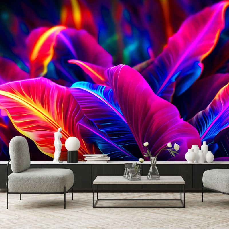Fototapeta Feeby Neonowe liście  100x70 1 szt