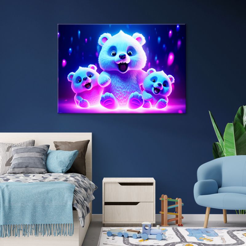 Fototapeta Feeby Neonowe niedźwiadki  200x140 1 szt