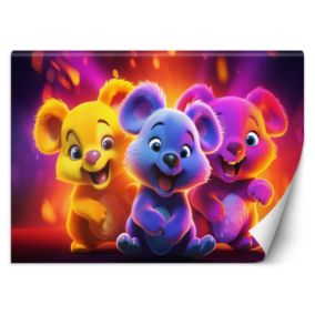 Fototapeta Feeby Neonowe niedźwiadki abstrakcja  254x184 1 szt