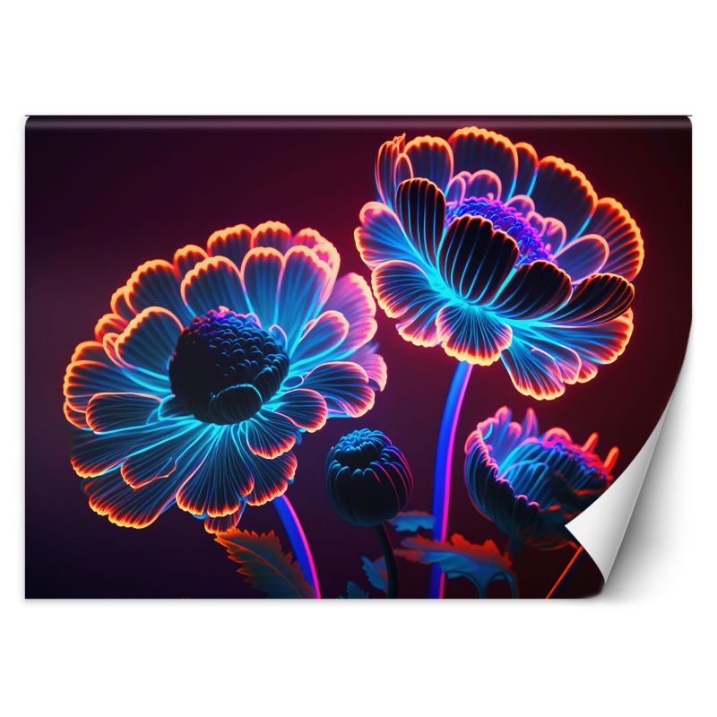 Fototapeta Feeby Neonowe pączki kwiatów  300x210 1 szt