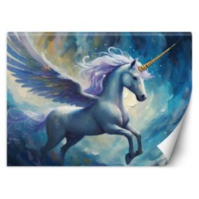 Fototapeta Feeby Niebieski jednorożec  350x245 1 szt