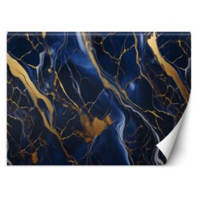 Fototapeta Feeby Niebieski Marmur ze Złotem Lofty  150x105 1 szt