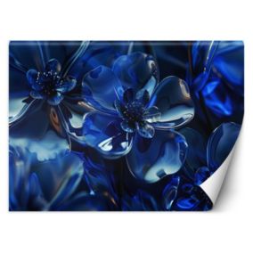 Fototapeta Feeby Niebieskie szklane kwiaty 3D  150x105 1 szt