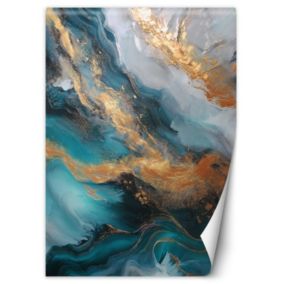 Fototapeta Feeby Nowoczesny Marmur Abstrakcja Turkusowy  200x280 1 szt