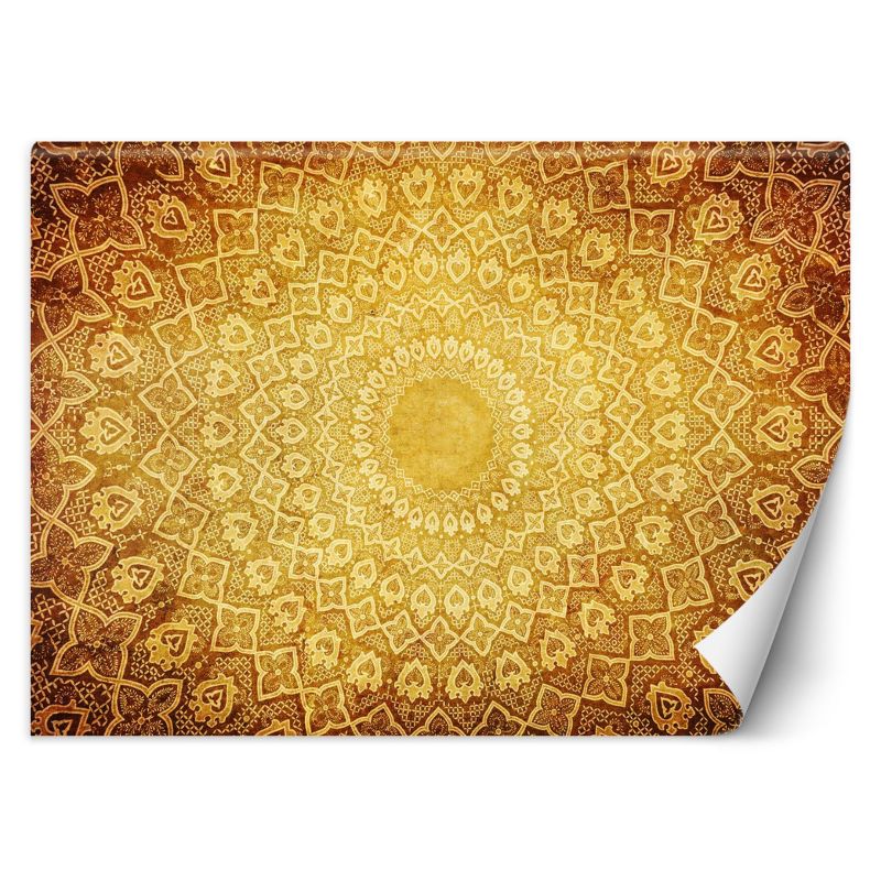 Fototapeta Feeby Orientalna złota mandala  254x184 1 szt