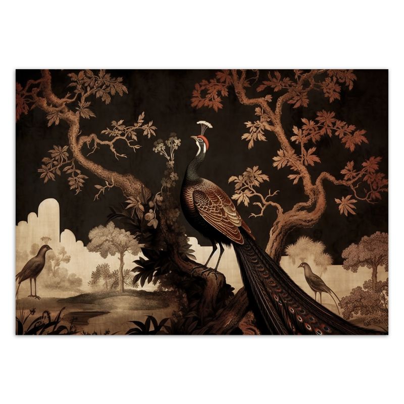 Fototapeta Feeby Orientalny paw na drzewie  450x315 1 szt