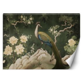 Fototapeta Feeby Orientalny paw zielony  350x245 1 szt