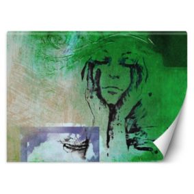Fototapeta Feeby Otulona dłońmi kobieta abstrakcja  150x105 1 szt