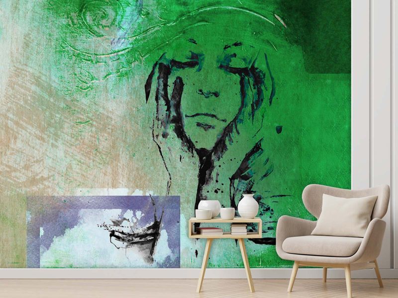 Fototapeta Feeby Otulona dłońmi kobieta abstrakcja  150x105 1 szt