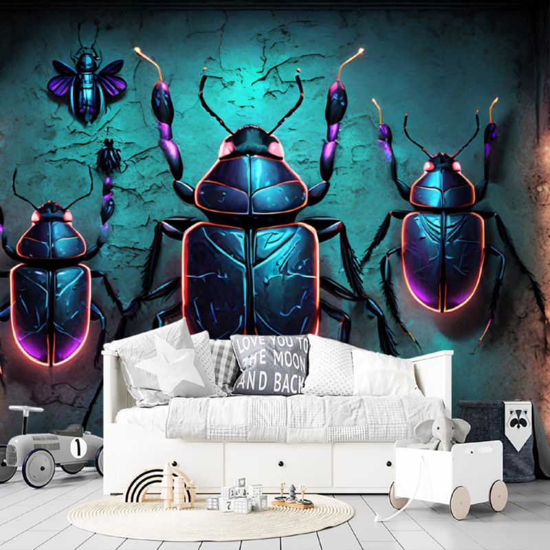 Fototapeta Feeby Owady Zwierzęta Neon  250x175 1 szt