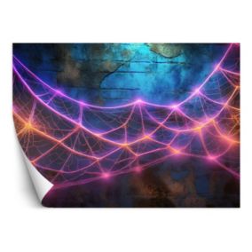 Fototapeta Feeby Pajęczyna w neonowym kolorze  400x280 1 szt