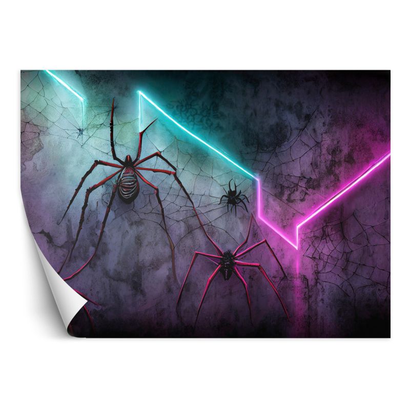 Fototapeta Feeby Pająk Neon Abstrakcja  200x140 1 szt