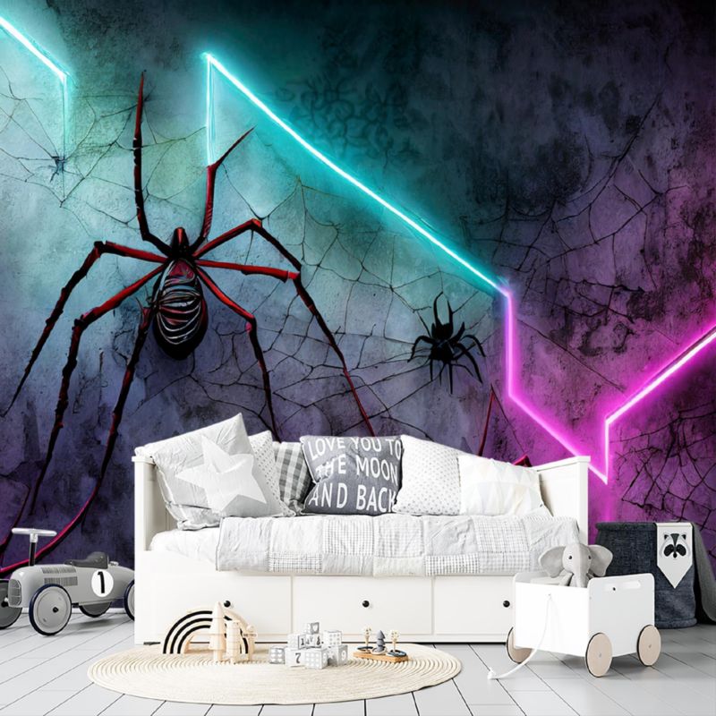 Fototapeta Feeby Pająk Neon Abstrakcja  200x140 1 szt