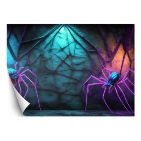 Fototapeta Feeby Pająki neonowe Abstrakcja  200x140 1 szt