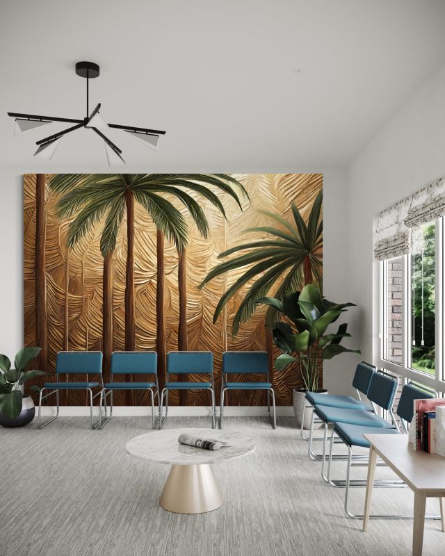 Fototapeta Feeby Palma Złoto Abstrakcja  100x70 1 szt