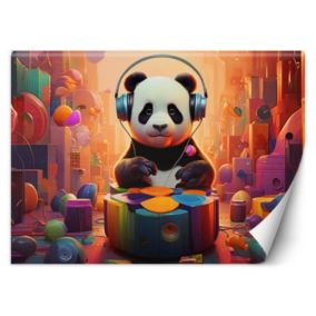 Fototapeta Feeby Panda w słuchawkach  200x140 1 szt