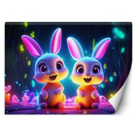Fototapeta Feeby Para króliczków neon  200x140 1 szt