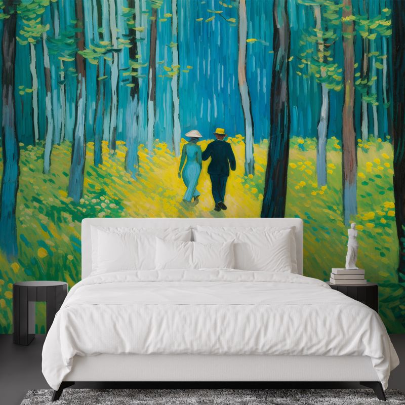 Fototapeta Feeby Para w lesie - V. van Gogh  200x140 1 szt