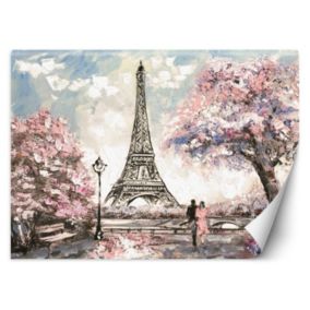 Fototapeta Feeby Paryż Wieża Eiffla jak malowany różowy  200x140 1 szt
