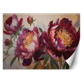 Fototapeta Feeby Piwonie Kwiaty Czerwone Natura  200x140 1 szt