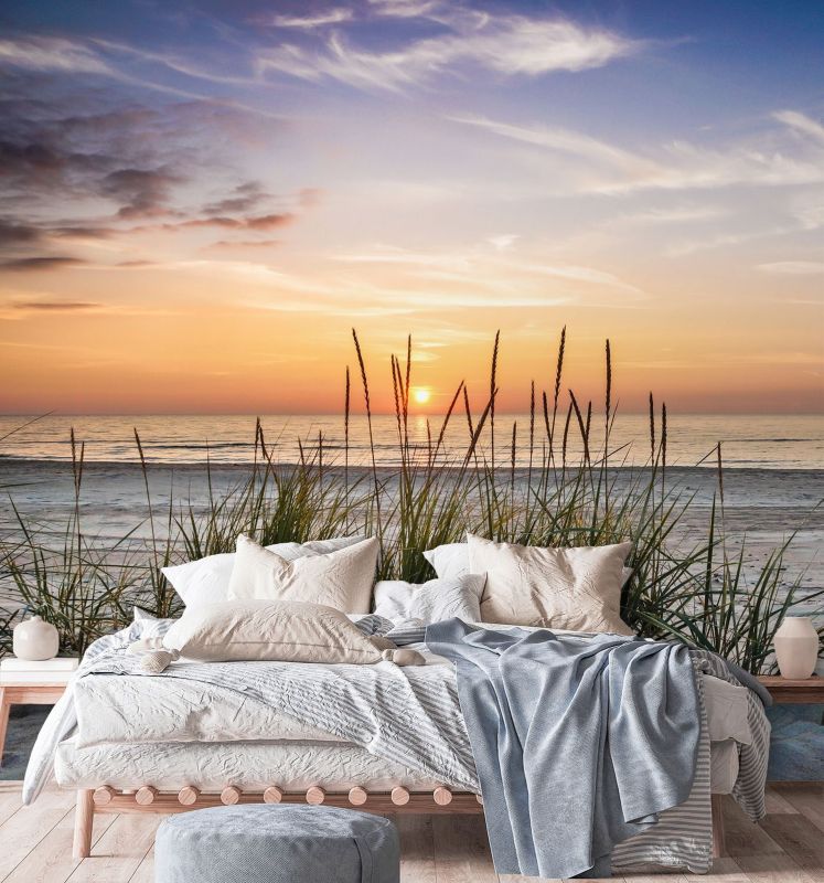 Fototapeta Feeby Plaża morze zachód słońca  300x300 1 szt