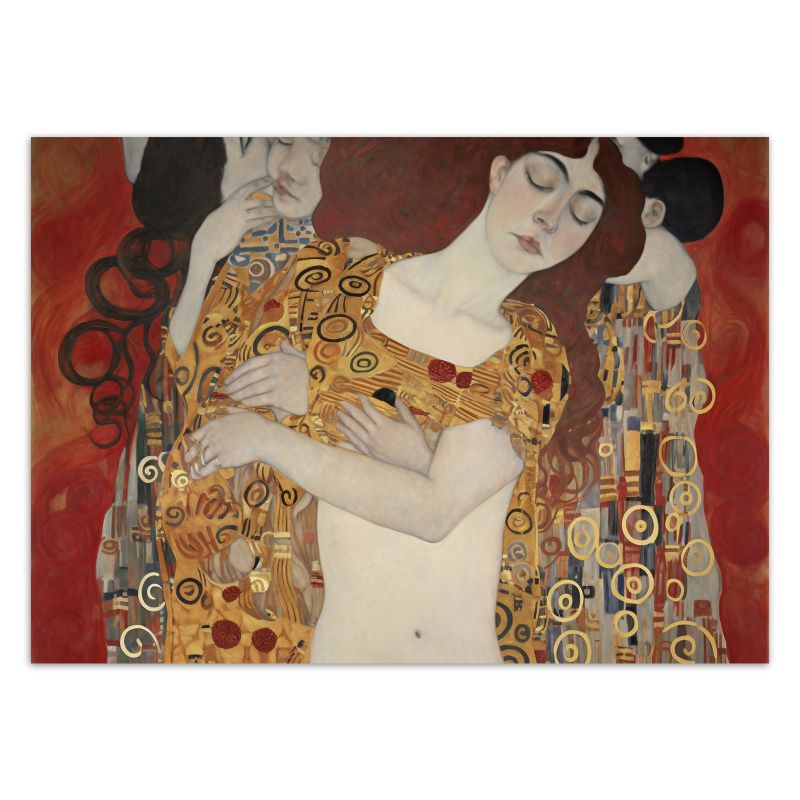 Fototapeta Feeby Pocałunek kobiet abstrakcja - G. Klimt  400x280 1 szt