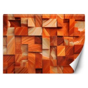 Fototapeta Feeby Pomarańczowy sześcian 3D  350x245 1 szt
