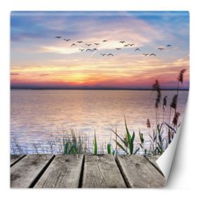 Fototapeta Feeby Pomost o zachodzie słońca  200x200 1 szt