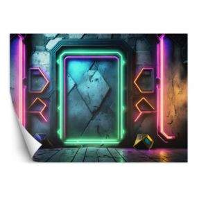 Fototapeta Feeby Portal Neon Abstrakcja Futurystyczna  150x105 1 szt