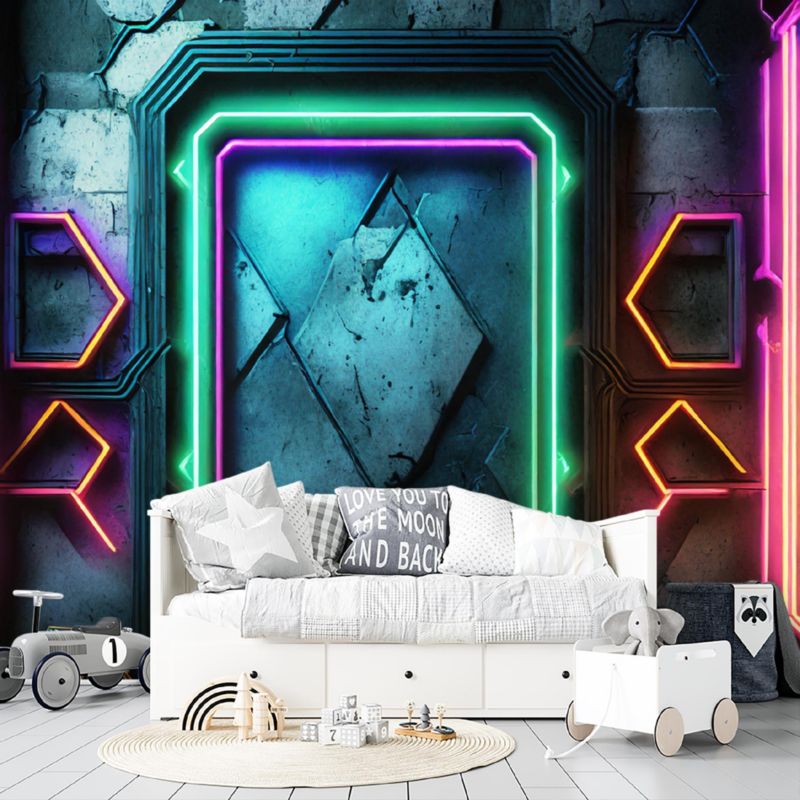 Fototapeta Feeby Portal Neon Abstrakcja Futurystyczna  150x105 1 szt