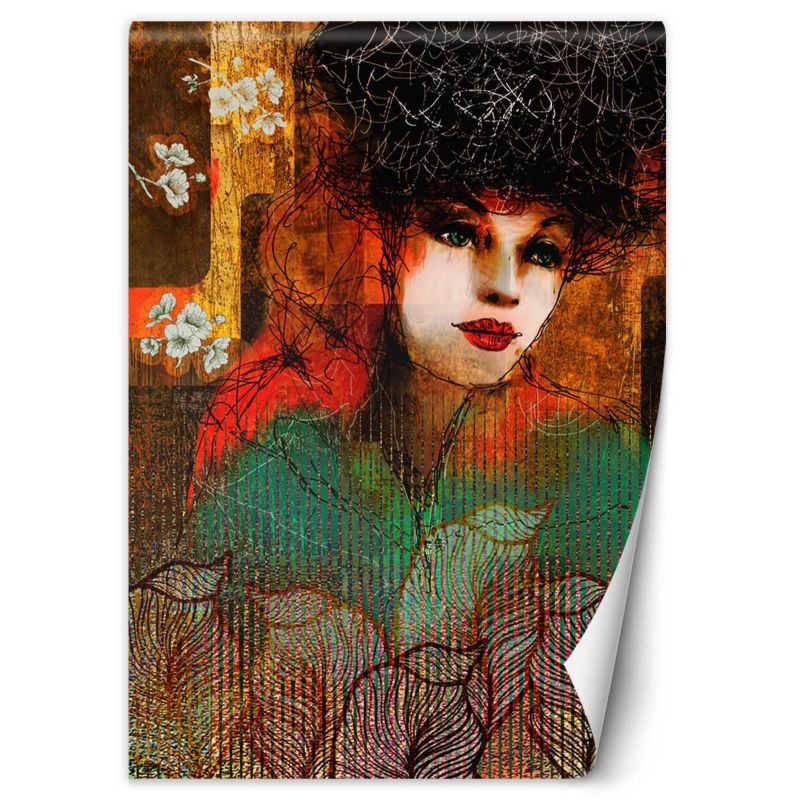 Fototapeta Feeby Portret kobiety abstrakcja  100x140 1 szt