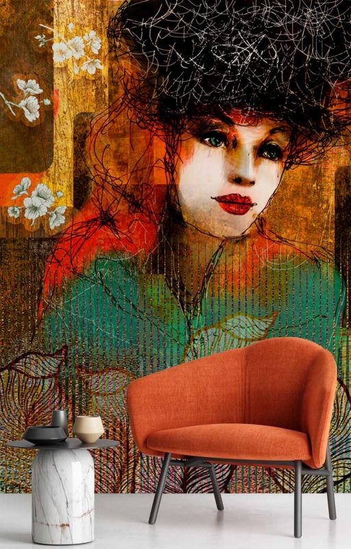 Fototapeta Feeby Portret kobiety abstrakcja  200x280 1 szt