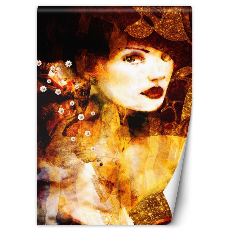 Fototapeta Feeby Portret złota kobieta akwarela  200x280 1 szt