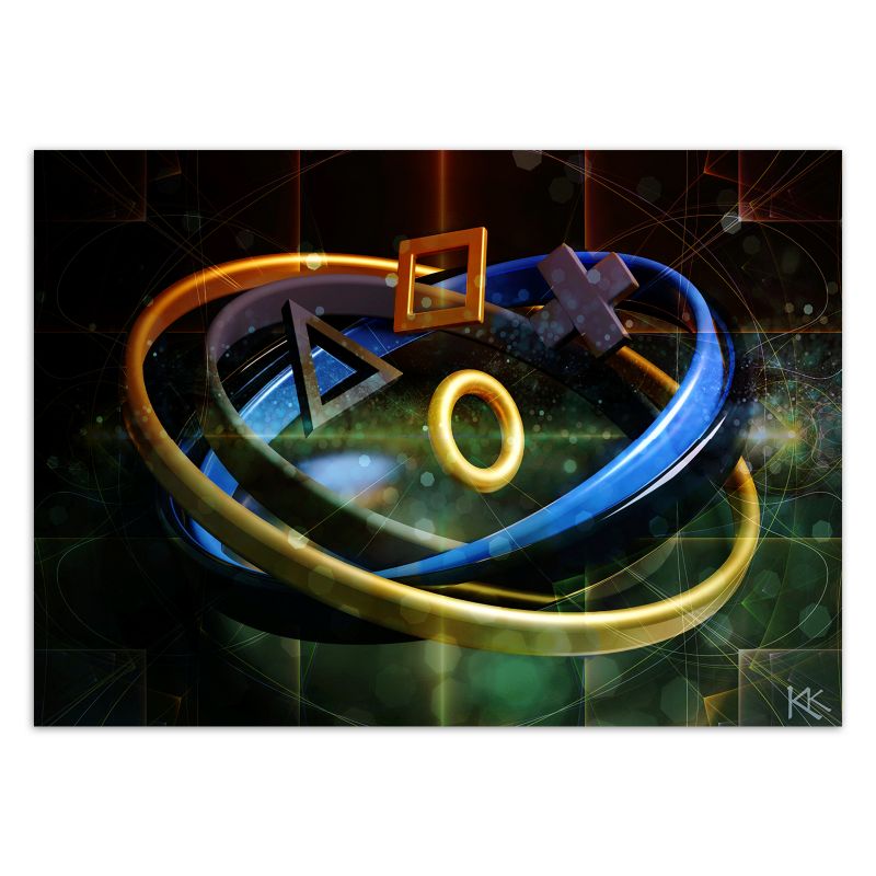 Fototapeta Feeby Przyciski do kontrolera symbole do pokoju gracza  300x210 1 szt