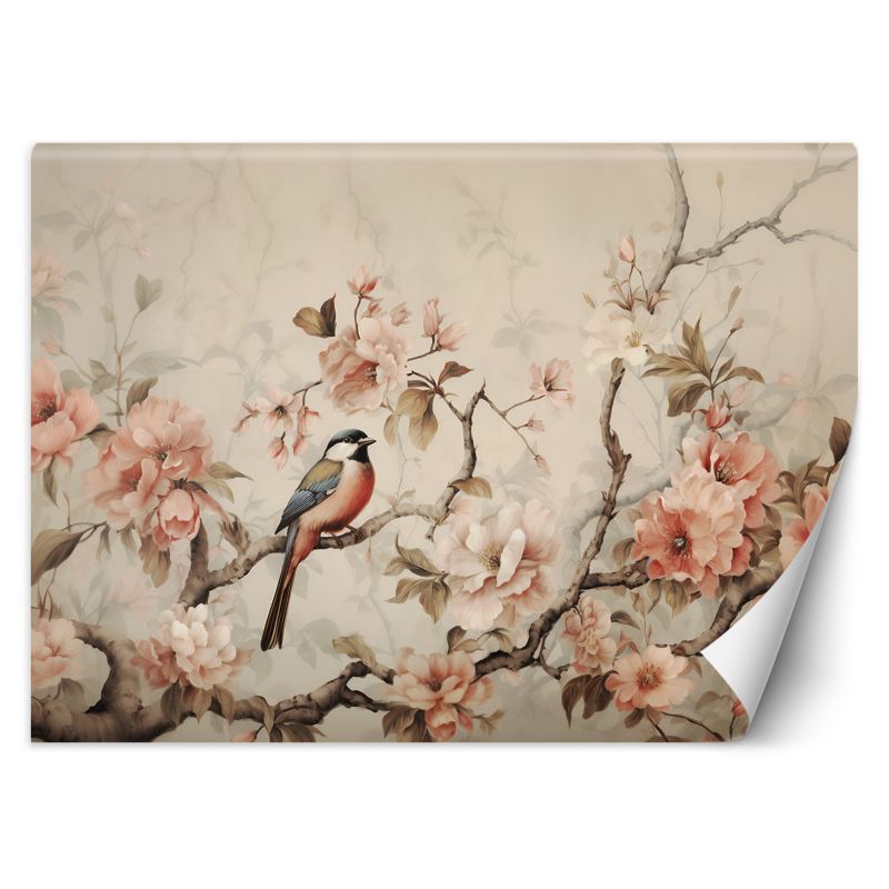 Fototapeta Feeby Ptak i kwiaty vintage  400x280 1 szt