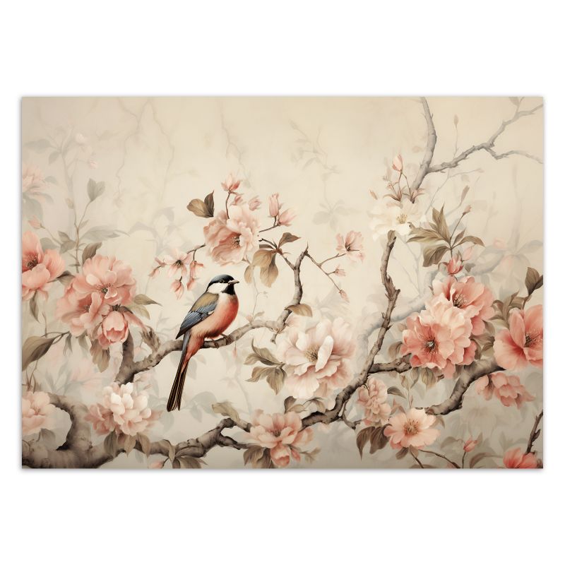 Fototapeta Feeby Ptak i kwiaty vintage  400x280 1 szt