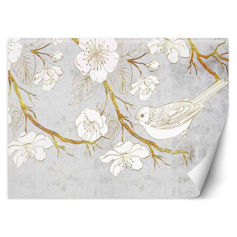 Fototapeta Feeby Ptak kwiaty natura  450x315 1 szt