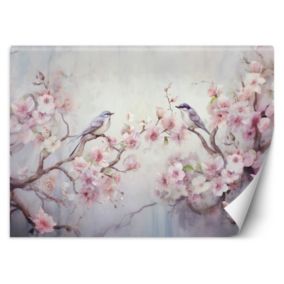 Fototapeta Feeby Ptaki i kwiaty Shabby Chic  368x254 1 szt