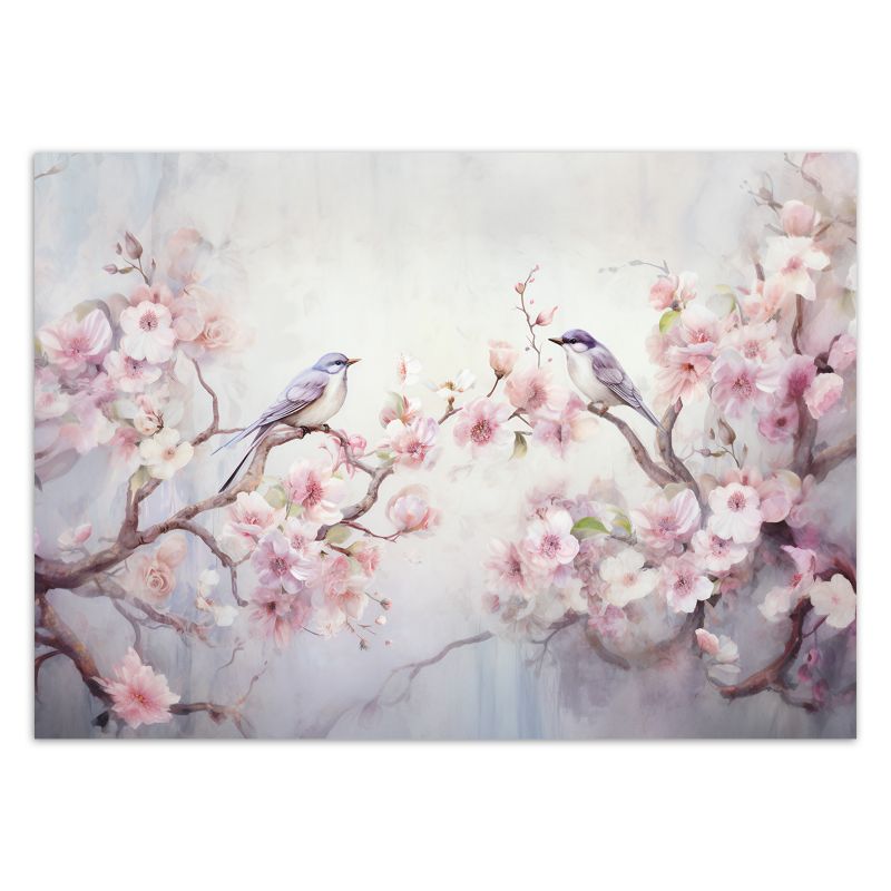 Fototapeta Feeby Ptaki i kwiaty Shabby Chic  368x254 1 szt