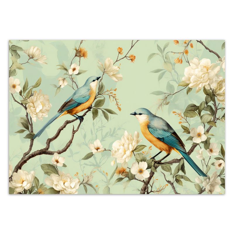 Fototapeta Feeby Ptaki Kwiaty Chinoiserie  200x140 1 szt