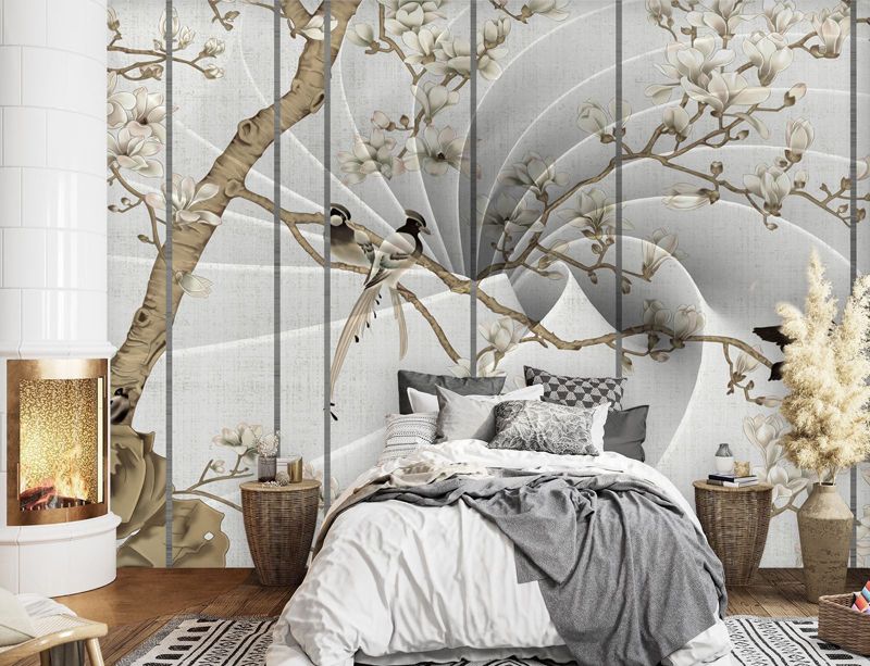 Fototapeta Feeby Ptaki na gałęzi 3D  250x175 1 szt